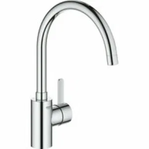 Смеситель для кухонной мойки GROHE Via Cosmo с высоким C-образный изливом, хром (30431000) Смеситель для кухонной мойки GROHE Via Cosmo с высоким C-образный изливом, хром (30431000)