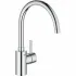 Смеситель для кухонной мойки GROHE Via Cosmo с высоким C-образный изливом, хром (30431000) Смеситель для кухонной мойки GROHE Via Cosmo с высоким C-образный изливом, хром (30431000)