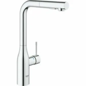 Смеситель для кухонной мойки GROHE Accent с вытяжным L-образным изливом с аэратором, хром (30432000) Смеситель для кухонной мойки GROHE Accent с вытяжным L-образным изливом с аэратором, хром (30432000)