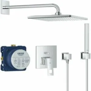 Душевая система GROHE Eurocube со смесителем для душа, хром (25238000) Душевая система GROHE Eurocube со смесителем для душа, хром (25238000)
