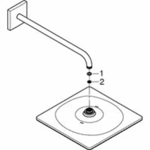 Душевая система GROHE Eurocube со смесителем для душа, хром (25238000) Душевая система GROHE Eurocube со смесителем для душа, хром (25238000)