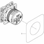 Душевая система GROHE Eurocube со смесителем для душа, хром (25238000)