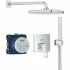 Душевая система GROHE Eurocube, с верхним душем Tempesta 250 Cube, хром (25239000) Душевая система GROHE Eurocube, с верхним душем Tempesta 250 Cube, хром (25239000)