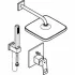 Душевая система GROHE Eurocube, с верхним душем Tempesta 250 Cube, хром (25239000) Душевая система GROHE Eurocube, с верхним душем Tempesta 250 Cube, хром (25239000)