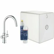Смеситель для кухонной мойки GROHE Blue Red in One с системой охлаждения, нагревания и газирования воды, с Wi-Fi, хром (31852000)