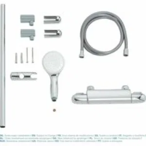 Термостат для душа GROHE Grohtherm 1000 с душевым гарнитуром, хром (34819004) Термостат для душа GROHE Grohtherm 1000 с душевым гарнитуром, хром (34819004)