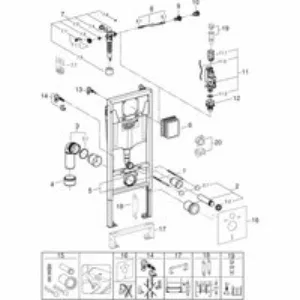Система инсталляции для унитаза GROHE Rapid SL (38719001) Система инсталляции для унитаза GROHE Rapid SL (38719001)