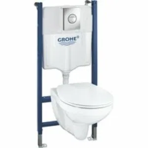 Комплект инсталляции GROHE Solido 4 в 1 с подвесным унитазом и сиденьем (39498000) Комплект инсталляции GROHE Solido 4 в 1 с подвесным унитазом и сиденьем (39498000)