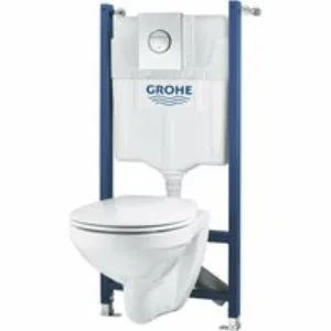 Комплект инсталляции GROHE Solido 4 в 1 с подвесным унитазом и сиденьем (39498000) Комплект инсталляции GROHE Solido 4 в 1 с подвесным унитазом и сиденьем (39498000)