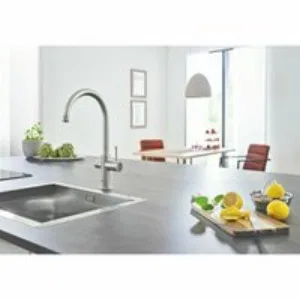 Смеситель для кухонной мойки GROHE Blue Home с системой фильтрации, охлаждения и газирования воды, суперсталь (31455DC1) Смеситель для кухонной мойки GROHE Blue Home с системой фильтрации, охлаждения и газирования воды, суперсталь (31455DC1)
