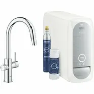 Смеситель для кухни GROHE Blue Home с системой фильтрации, охлаждения и газирования воды, Wi-Fi, хром (31541000)
