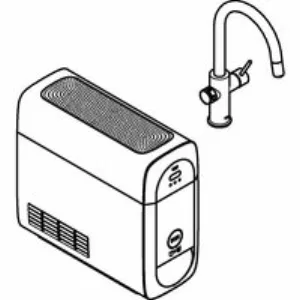 Смеситель для кухонной мойки GROHE Blue Home с системой фильтрации, охлаждения и газирования воды, Wi-Fi, суперсталь (31541DC0) Смеситель для кухонной мойки GROHE Blue Home с системой фильтрации, охлаждения и газирования воды, Wi-Fi, суперсталь (31541DC0)