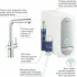 Смеситель для кухонной мойки GROHE Blue Home с системой фильтрации, охлаждения и газирования воды, Wi-Fi, хром (31539000) Смеситель для кухонной мойки GROHE Blue Home с системой фильтрации, охлаждения и газирования воды, Wi-Fi, хром (31539000)