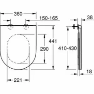 Сиденье для унитаза GROHE Bau Ceramic, с микролифтом, альпин-белый (39913000) Сиденье для унитаза GROHE Bau Ceramic, с микролифтом, альпин-белый (39913000)