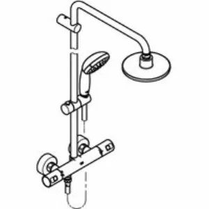 Душевая система GROHE Vitalio Start System 160 с термостатом для душа, хром (27960000) Душевая система GROHE Vitalio Start System 160 с термостатом для душа, хром (27960000)