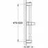 Душевая штанга GROHE Vitalio Art 600 мм (27724000) Душевая штанга GROHE Vitalio Art 600 мм (27724000)