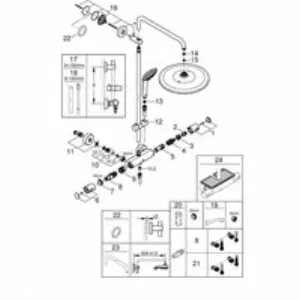 Душевая система с термостатом для настенного монтажа GROHE Vitalio Joy 310, хром (26400001-DP) ПОВРЕЖДЕНА УПАКОВКА Душевая система с термостатом для настенного монтажа GROHE Vitalio Joy 310, хром (26400001-DP) ПОВРЕЖДЕНА УПАКОВКА