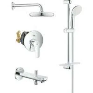 Готовый комплект для ванной комнаты GROHE Eurosmart скрытого монтажа, хром (NB0062) Готовый комплект для ванной комнаты GROHE Eurosmart скрытого монтажа, хром (NB0062)