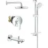 Готовый комплект для ванной комнаты GROHE Eurosmart скрытого монтажа, хром (NB0062) Готовый комплект для ванной комнаты GROHE Eurosmart скрытого монтажа, хром (NB0062)