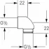 Отвод 1/2″ GROHE (45304000) Отвод 1/2″ GROHE (45304000)