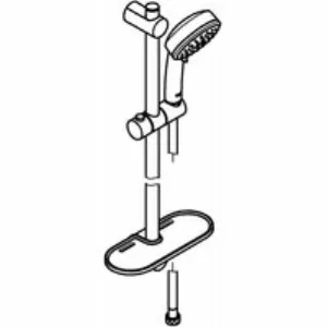 Душевой гарнитур GROHE Vitalio Comfort 100 2jet со штангой 60 см, хром (26398000-DP) ПОВРЕЖДЕНА УПАКОВКА Душевой гарнитур GROHE Vitalio Comfort 100 2jet со штангой 60 см, хром (26398000-DP) ПОВРЕЖДЕНА УПАКОВКА