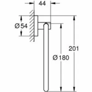 Кольцо для полотенца, GROHE Essentials, хром, (40365001) Кольцо для полотенца, GROHE Essentials, хром, (40365001)