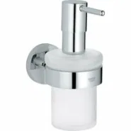 Дозатор жидкого мыла GROHE Essentials с держателем, хром (40448001)