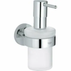 Дозатор жидкого мыла GROHE Essentials с держателем, хром (40448001) Дозатор жидкого мыла GROHE Essentials с держателем, хром (40448001)