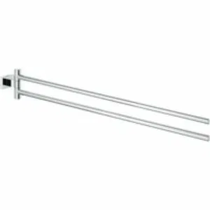 Держатель для полотенца GROHE Essentials Cube двойной, поворотный, хром (40624001) Держатель для полотенца GROHE Essentials Cube двойной, поворотный, хром (40624001)