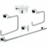 Набор аксессуаров GROHE Essentials Cube (5 предметов), хром (40758001) Набор аксессуаров GROHE Essentials Cube (5 предметов), хром (40758001)