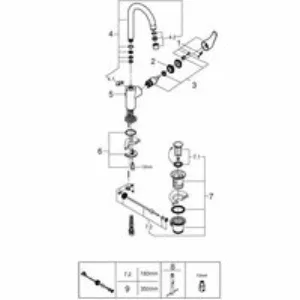 Смеситель для раковины GROHE Eurosmart, L-size, хром (23537002) Смеситель для раковины GROHE Eurosmart, L-size, хром (23537002)