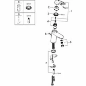 Смеситель для раковины GROHE Eurostyle, S-size, хром (33557003) Смеситель для раковины GROHE Eurostyle, S-size, хром (33557003)