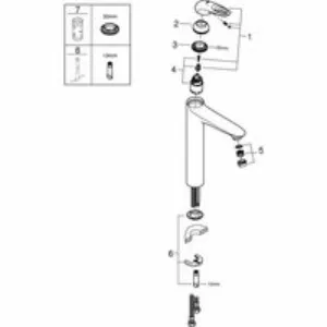 Смеситель для раковины GROHE Eurostyle, XL-size, белая луна (23570LS3) Смеситель для раковины GROHE Eurostyle, XL-size, белая луна (23570LS3)