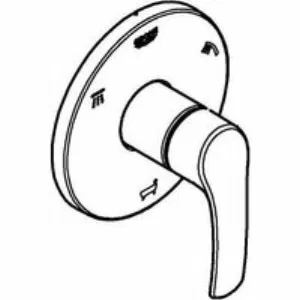 Внешняя часть переключателя потоков GROHE Eurosmart на 3 положения, хром (19972002) Внешняя часть переключателя потоков GROHE Eurosmart на 3 положения, хром (19972002)