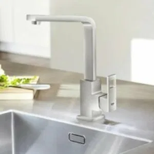 Смеситель для кухни GROHE Eurocube, суперсталь (31255DC0) Смеситель для кухни GROHE Eurocube, суперсталь (31255DC0)