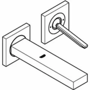 Внешняя часть смесителя для раковины GROHE Eurocube Joy на 2 отверстия (излив 170 мм), хром (19997000) Внешняя часть смесителя для раковины GROHE Eurocube Joy на 2 отверстия (излив 170 мм), хром (19997000)