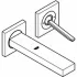 Внешняя часть смесителя для раковины GROHE Eurocube Joy на 2 отверстия (излив 170 мм), хром (19997000) Внешняя часть смесителя для раковины GROHE Eurocube Joy на 2 отверстия (излив 170 мм), хром (19997000)