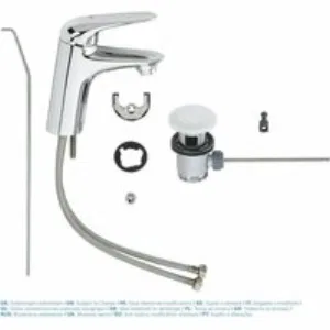 Смеситель для раковины GROHE Eurostyle с донным клапаном, хром (23707003) Смеситель для раковины GROHE Eurostyle с донным клапаном, хром (23707003)