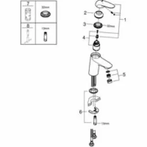 Смеситель для раковины GROHE Eurostyle, S-size, хром (23715003) Смеситель для раковины GROHE Eurostyle, S-size, хром (23715003)