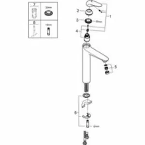 Смеситель для раковины GROHE Eurostyle, XL-size, хром (23719003) Смеситель для раковины GROHE Eurostyle, XL-size, хром (23719003)
