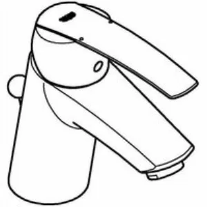 Смеситель для раковины GROHE Start QuickFix с донным клапаном, S-size, хром (32559001) Смеситель для раковины GROHE Start QuickFix с донным клапаном, S-size, хром (32559001)