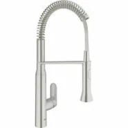 Смеситель для кухни GROHE K7 профессиональный, уменьшенный вариант, суперсталь (31379DC0)