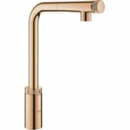 Смеситель для кухни GROHE Minta SmartControl с вытяжным L-изливом, теплый закат глянец (31613DA0)