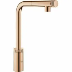 Смеситель для кухни GROHE Minta SmartControl с вытяжным L-изливом, теплый закат глянец (31613DA0) Смеситель для кухни GROHE Minta SmartControl с вытяжным L-изливом, теплый закат глянец (31613DA0)