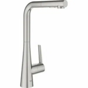 Смеситель для кухни GROHE Zedra с вытяжным душем 2jet, суперсталь (32553DC2) Смеситель для кухни GROHE Zedra с вытяжным душем 2jet, суперсталь (32553DC2)
