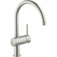 Смеситель для кухни GROHE Minta с поворотным C-изливом, суперсталь (32917DC0)