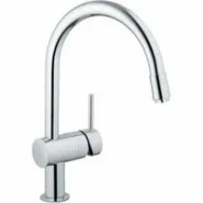 Смеситель для кухни GROHE Minta с вытяжным C-изливом и ограничением расхода воды, хром (3291800E)