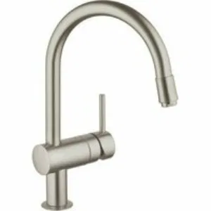 Смеситель для кухни GROHE Minta с вытяжным C-изливом, суперсталь (32918DC0) Смеситель для кухни GROHE Minta с вытяжным C-изливом, суперсталь (32918DC0)