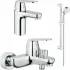 Готовый комплект для ванной комнаты GROHE Eurosmart Cosmopolitan (NB0002-2/S) Готовый комплект для ванной комнаты GROHE Eurosmart Cosmopolitan (NB0002-2/S)