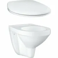 Унитаз подвесной GROHE Bau Ceramic с сиденьем, альпин-белый (NW0104)